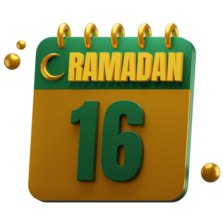 Day 16 Ramadan  3D Icon