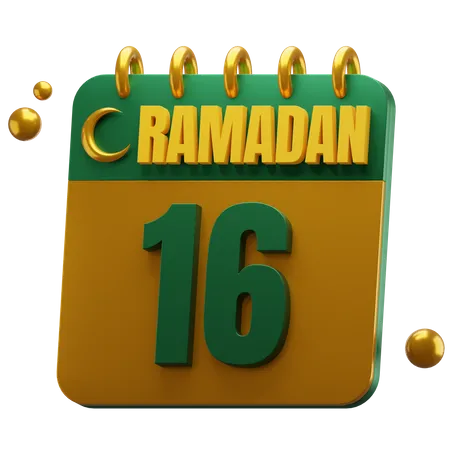 Day 16 Ramadan  3D Icon