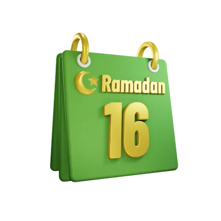 Day 16 Ramadan Calendar  3D Illustration