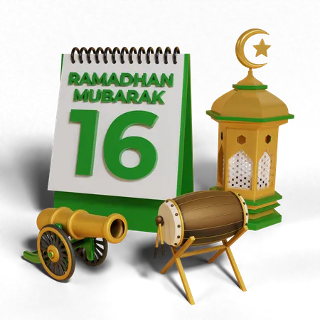 Day 16 Ramadhan 3D Icon