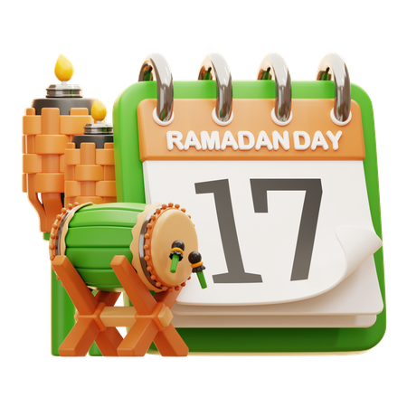 DAY 17 RAMADAN  3D Icon