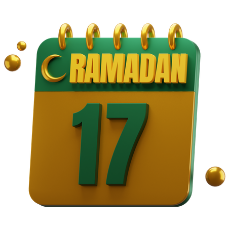 Day 17 Ramadan  3D Icon