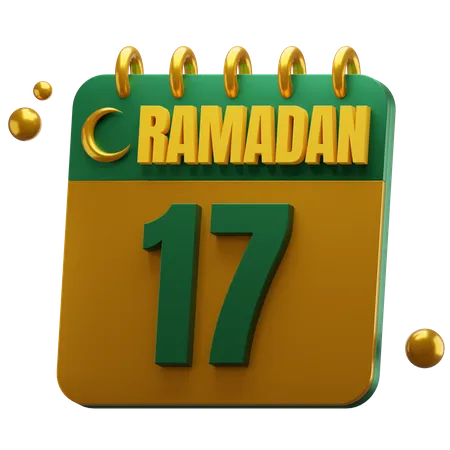 Day 17 Ramadan  3D Icon