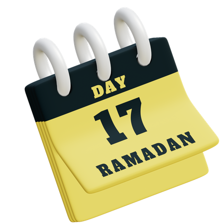 Day 17 Ramadan calendar 3D Illustration