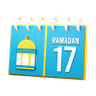 3d day 17 ramadan calendar logo