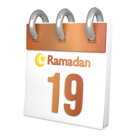 Day 19 Ramadan  3D Icon