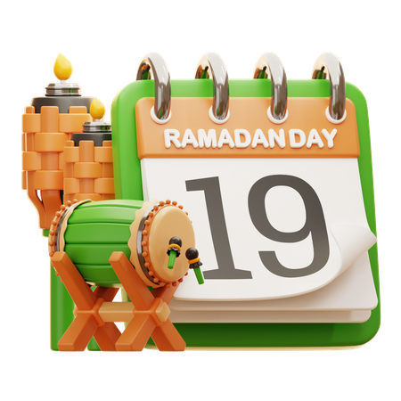 DAY 19 RAMADAN  3D Icon