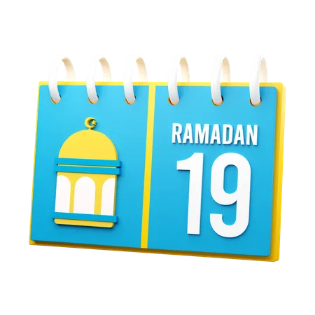 Day 19 Ramadan Calendar  3D Illustration