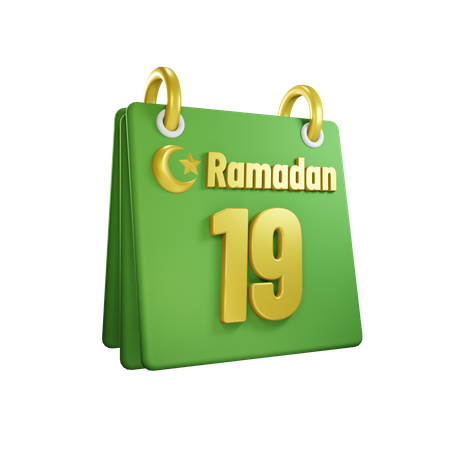 Day 19 Ramadan Calendar  3D Illustration