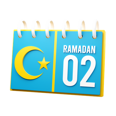 Day 2 Ramadan Calendar  3D Illustration