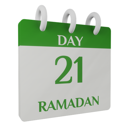 Day 21 Ramadan 3D Illustration