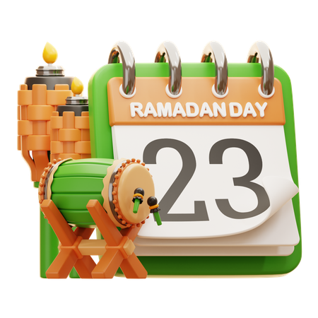 DAY 23 RAMADAN  3D Icon