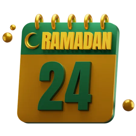 Day 24 Ramadan  3D Icon