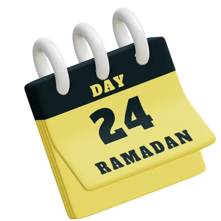 Day 24 Ramadan calendar  3D Illustration