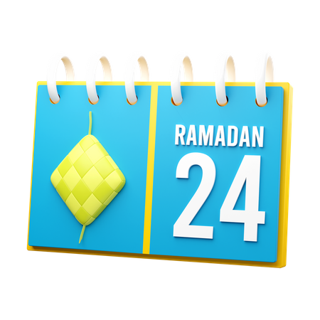 Day 24 Ramadan Calendar  3D Illustration