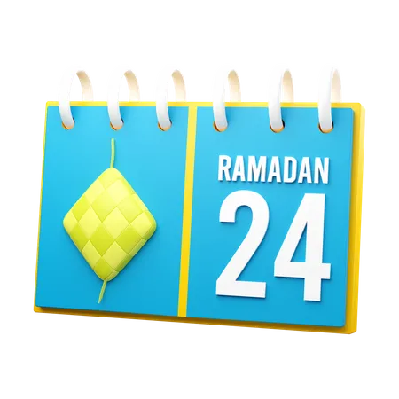 Day 24 Ramadan Calendar  3D Illustration