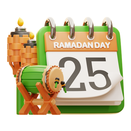 DAY 25 RAMADAN  3D Icon