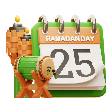 DAY 25 RAMADAN  3D Icon