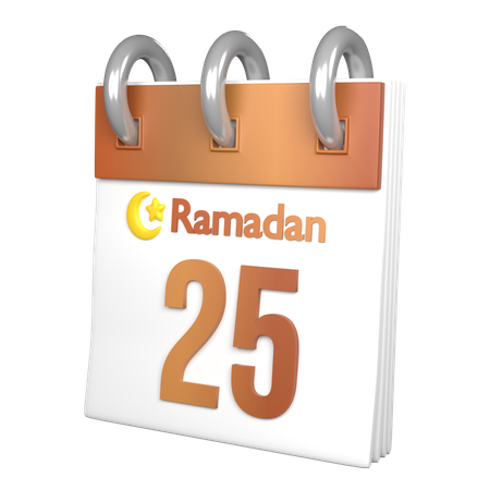 Day 25 Ramadan  3D Icon