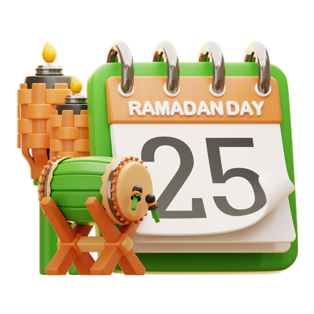 DAY 25 RAMADAN  3D Icon