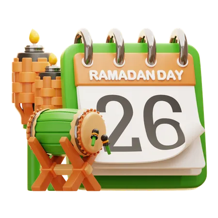 DAY 26 RAMADAN  3D Icon