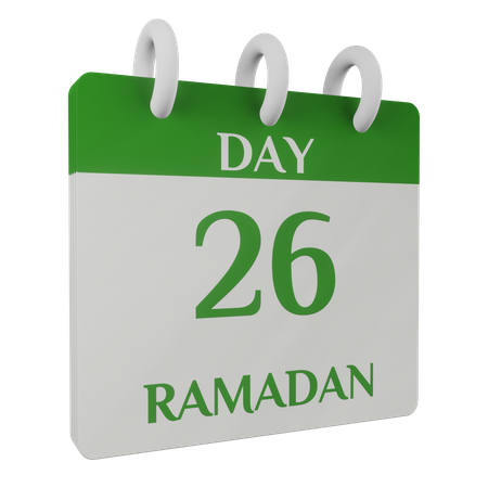 Day 26 Ramadan  3D Icon