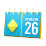 day 26 ramadan calendar 3d logos