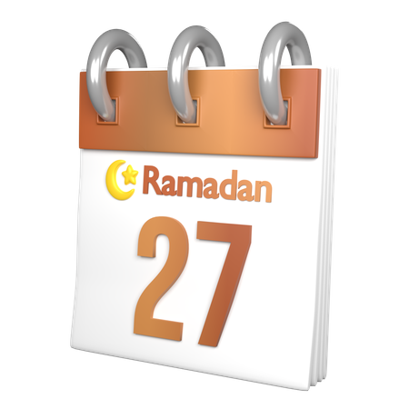 Day 27 Ramadan  3D Icon