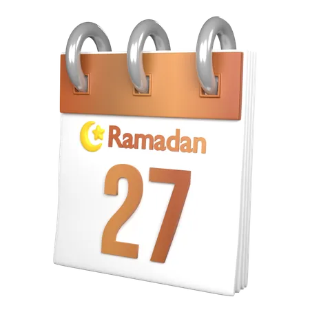 Day 27 Ramadan  3D Icon