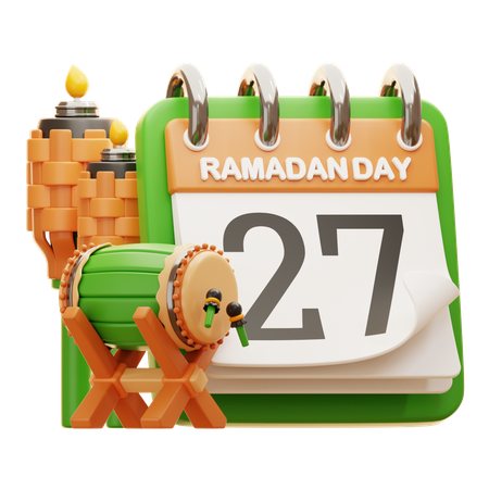 DAY 27 RAMADAN  3D Icon