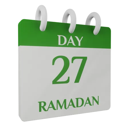 Day 27 Ramadan  3D Illustration