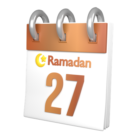 Day 27 Ramadan  3D Icon