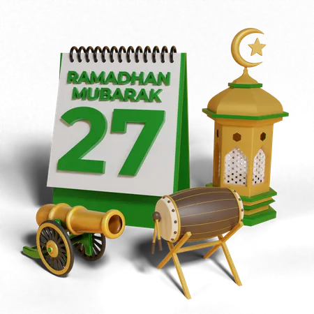 Day 27 Ramadhan  3D Icon