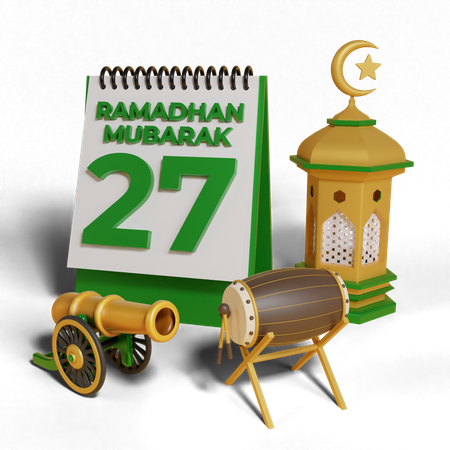 Day 27 Ramadhan 3D Icon