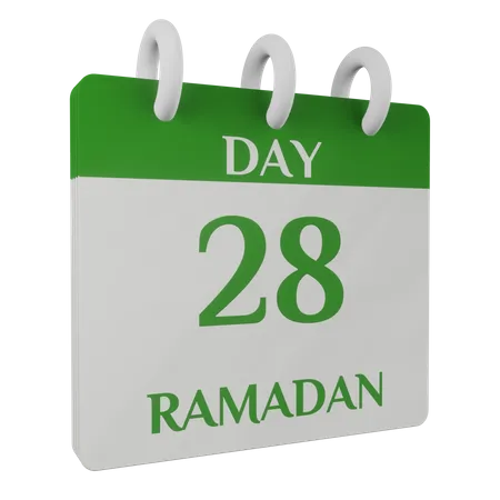 Day 28 Ramadan  3D Illustration