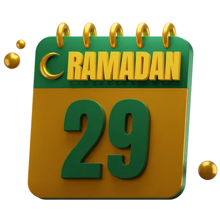 Day 29 Ramadan  3D Icon