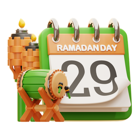 DAY 29 RAMADAN  3D Icon