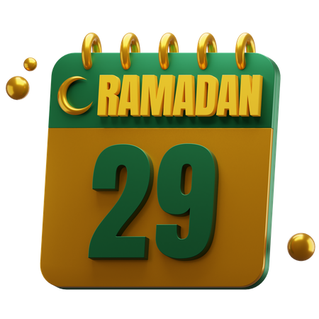 Day 29 Ramadan  3D Icon