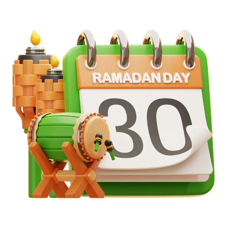 DAY 30 RAMADAN  3D Icon