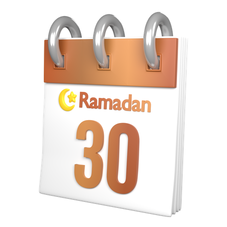 Day 30 Ramadan  3D Icon