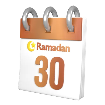 Day 30 Ramadan  3D Icon