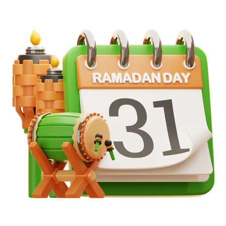 DAY 31 RAMADAN  3D Icon