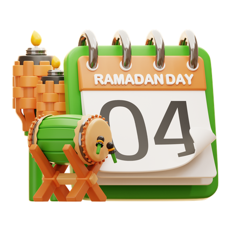 DAY 4 RAMADAN  3D Icon