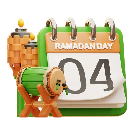 DAY 4 RAMADAN  3D Icon