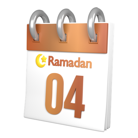 Day 4 Ramadan  3D Icon