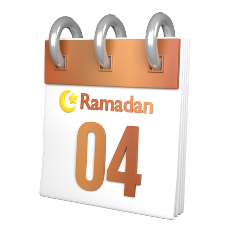 Day 4 Ramadan  3D Icon