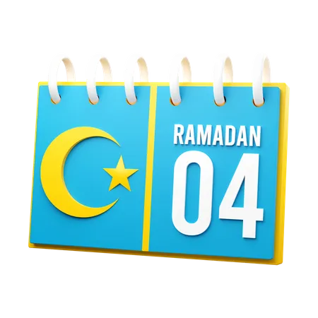 Day 4 Ramadan Calendar  3D Illustration