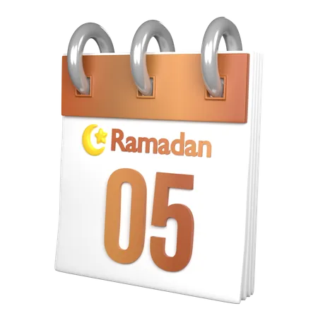 Day 5 Ramadan  3D Icon