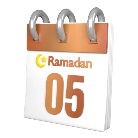 Day 5 Ramadan  3D Icon