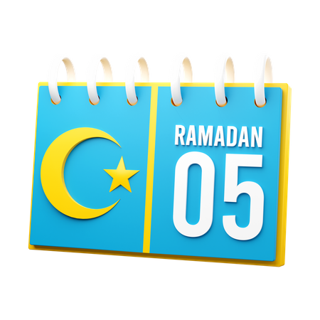 Day 5 Ramadan Calendar  3D Illustration